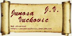 Junoša Vučković vizit kartica